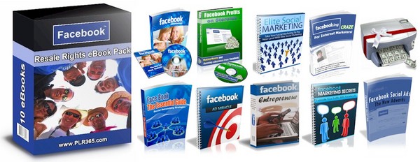 Product picture 10 Facebook Marketing eBooks With PLR/MRR