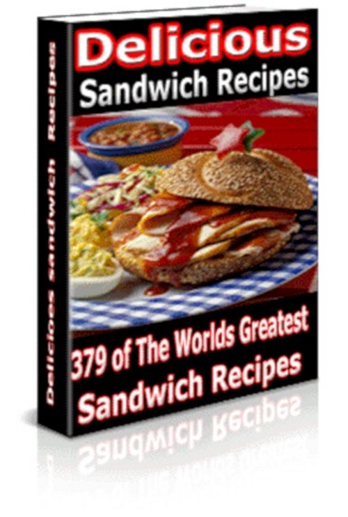 Product picture 379 Delicious Sandwich Recipes With Resale Rights!